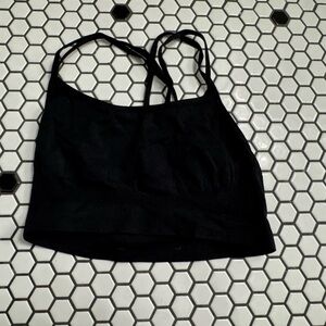 Zara Black Strappy Crop Top size XS